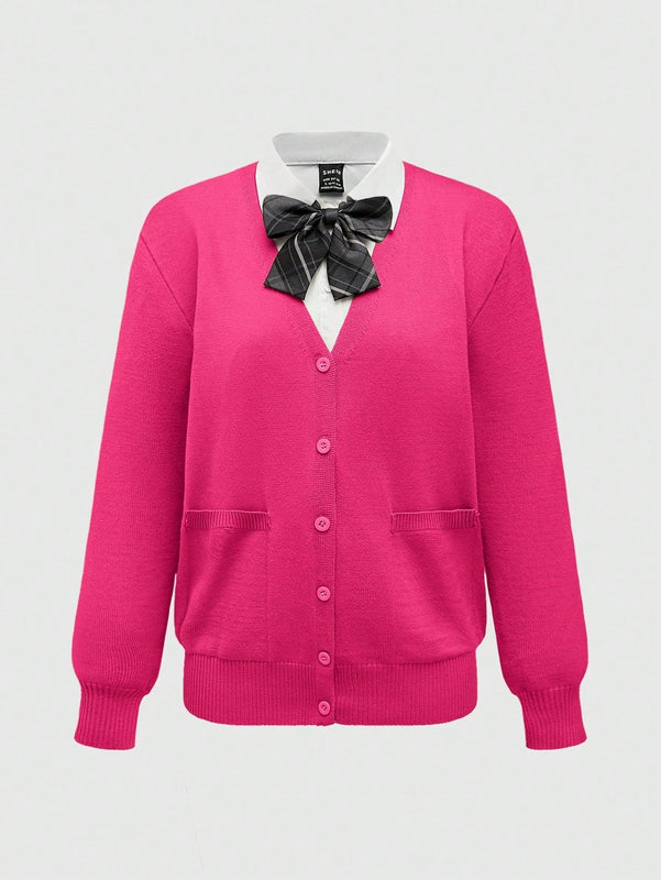 Romwe j-fashion cardigan estilo universitario casual y dulce para mujer de otono/invierno