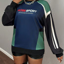 Slayr sudadera de estilo de vacaciones con estampado para mujer