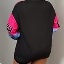 Slayr sudadera de estilo de vacaciones con estampado para mujer