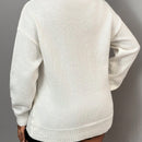 Slayr cardigan de punto con bloque de color y letras de estilo minimalista y casual