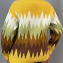 Slayr cardigan de punto con bloque de color y letras de estilo minimalista y casual