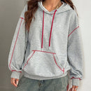 Coolane sudadera con capucha estilo deportivo de mujer con graficos impresos con numeros para otono