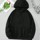 Ezwear sudadera con capucha para mujer con estampado grafico navideno y de ano nuevo, con lema y detalles de campanitas, sudadera de manga larga para otono/invierno
