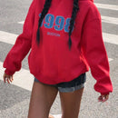 Attitoon sudadera holgada de capucha con estampado grafico de nueva york brooklyn, de ajuste suelto y gruesa, adecuada para otono/invierno, de estilo casual y sencillo para mujer