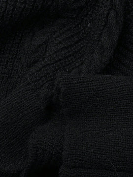 Lune nuevo sueter de punto informal con ajuste suelto, estilo de bloques de color clasico en negro y blanco. cardigan de punto oversize de moda para mujer, otono/invierno
