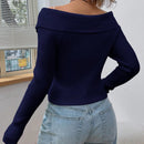 Ezwear chaqueta tipo cardigan de ajuste cenido con hombros descubiertos y cremallera