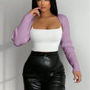 Foxxy cardigan de punto casual de unicolor con escote en v y manga larga para mujer, otono/invierno