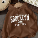 Attitoon sudadera holgada con capucha para mujer con estampado de estilo retro americano en ingles, adecuada para primavera, otono e invierno
