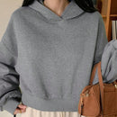 Dazy sudadera casual de cuello redondo clasica de felpa para mujer