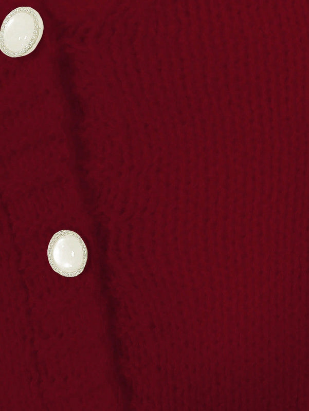 Essnce cardigan informal de mujer con un solo botonadura y lazo de cinta para otono/invierno