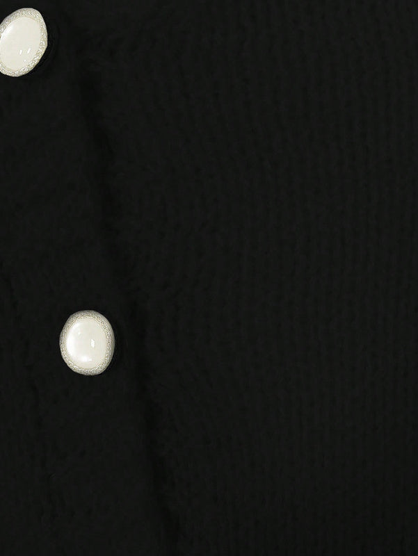 Essnce cardigan informal de mujer con un solo botonadura y lazo de cinta para otono/invierno