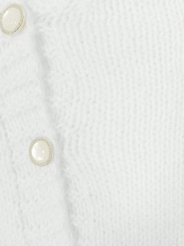 Essnce cardigan informal de mujer con un solo botonadura y lazo de cinta para otono/invierno