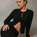 Bae cardigan de mujer para otono/invierno de color gris con decoracion de botones, acogedor y suave, adecuado para el dia de accion de gracias, halloween, navidad, oficina, escuela, citas, fiestas, uso casual