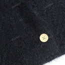 Cardigan de manga larga con botones con estampado de grano de madera y cuello en v, unicolor, informal, calido y elegante, para otono/invierno