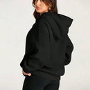 Sudadera informal para mujer, accion de gracias familiar 2024, agradecido por mi tribu, sudadera con capucha de otono