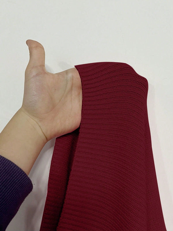 Moosta cardigan casual de manga larga de hombros caidos y unicolor para el trayecto, para otono/invierno
