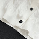 Essnce cardigan suelto y casual de mujer de un solo abotonado, de color liso, manga larga, para otono/invierno