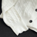 Essnce cardigan suelto y casual de mujer de un solo abotonado, de color liso, manga larga, para otono/invierno
