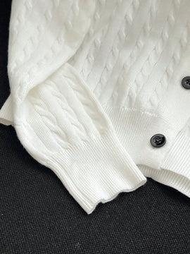 Essnce cardigan suelto y casual de mujer de un solo abotonado, de color liso, manga larga, para otono/invierno