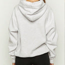 Ezwear sudadera con capucha y bolsillo canguro de hombros caidos