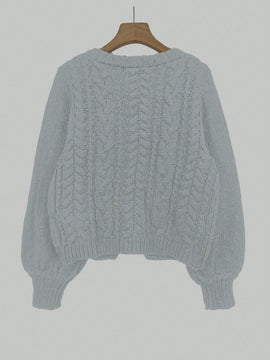 Moosta cardigan casual suelto de unicolor de manga larga con lazada delante para mujer, otono/invierno