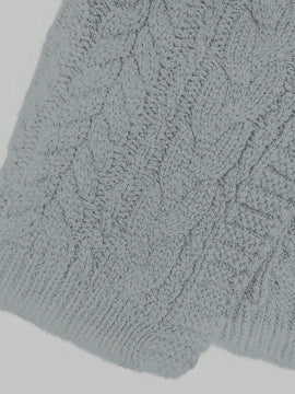 Moosta cardigan informal de manga de globo con nudo delantero de unicolor para otono/invierno