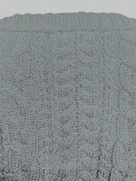 Moosta cardigan informal de manga de globo con nudo delantero de unicolor para otono/invierno