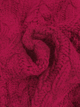 Moosta cardigan informal de manga de globo con nudo delantero de unicolor para otono/invierno