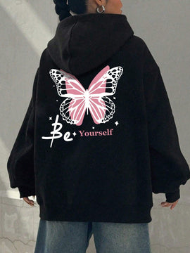 Sudadera unisex elegante, estilo regular, con capucha y cordon, informal, de manga larga