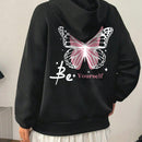 Sudadera unisex elegante, estilo regular, con capucha y cordon, informal, de manga larga