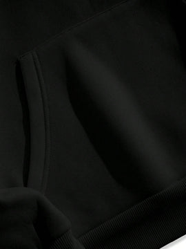 Sudadera unisex elegante, estilo regular, con capucha y cordon, informal, de manga larga