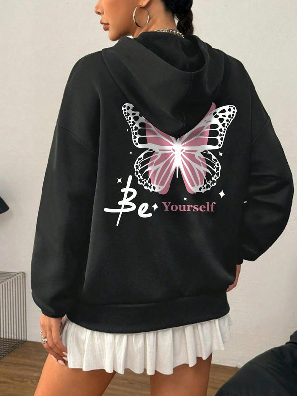Sudadera unisex elegante, estilo regular, con capucha y cordon, informal, de manga larga