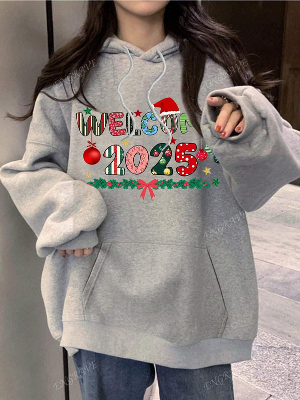 Sudadera con capucha de forro polar calida para mujer, adecuada para otono e invierno. sudadera con capucha para la vida diaria y deportes al aire libre. nuevo modelo de sudadera de mujer para otono e invierno con estampado de fuegos artificiales y