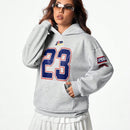 Coolane sudadera con capucha estilo deportivo de mujer con graficos impresos con numeros para otono