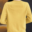 Essnce cardigan suelto y casual de mujer de un solo abotonado, de color liso, manga larga, para otono/invierno