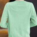 Essnce cardigan suelto y casual de mujer de un solo abotonado, de color liso, manga larga, para otono/invierno