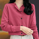 Essnce cardigan suelto y casual de mujer de un solo abotonado, de color liso, manga larga, para otono/invierno