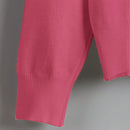 Essnce cardigan suelto y casual de mujer de un solo abotonado, de color liso, manga larga, para otono/invierno