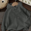 Ezwear sudadera informal tipo streetwear con lema, con corte holgado, estampado negro y rosa, para mujer, otono invierno