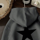 Ezwear sudadera informal tipo streetwear con lema, con corte holgado, estampado negro y rosa, para mujer, otono invierno