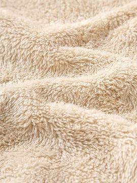 Sudadera con capucha de forro polar aislante termico con estampa de oso negro