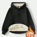 Ezwear sudadera holgada casual de cuello alto con media cremallera, estampado de la letra california, color blanco, con cordon ajustable, esponjosa y gruesa, apropiada para otono/invierno