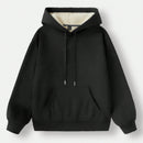 Ezwear sudadera holgada casual de cuello alto con media cremallera, estampado de la letra california, color blanco, con cordon ajustable, esponjosa y gruesa, apropiada para otono/invierno