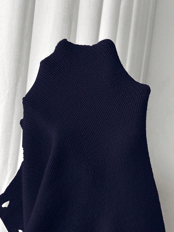 Moosta chaqueta de punto de estilo casual y versatil de color liso para otono/invierno