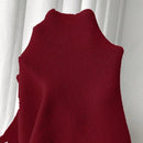 Moosta mujer chaqueta de punto de unicolor con cuello redondo, manga larga, de abotonadura sencilla, versatil y de moda, para otono/invierno