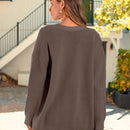 Hoteel sueter tipo cardigan de gran tamano para mujer, tendencia de moda de otono, cuello en v, tejido