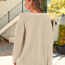 Hoteel sueter tipo cardigan de gran tamano para mujer, tendencia de moda de otono, cuello en v, tejido