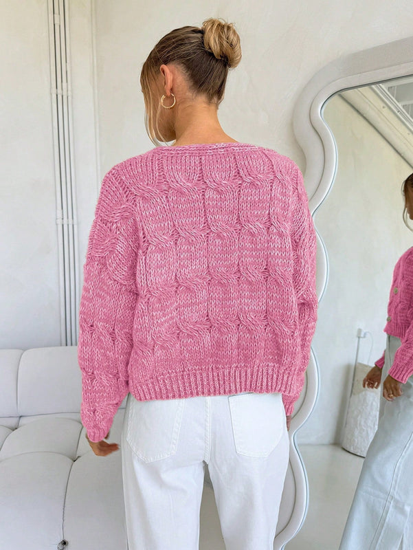 Forever 21 cardigan corto informal de mezcla para mujer, otono/invierno