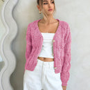 Forever 21 cardigan corto informal de mezcla para mujer, otono/invierno