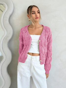 Forever 21 cardigan corto informal de mezcla para mujer, otono/invierno